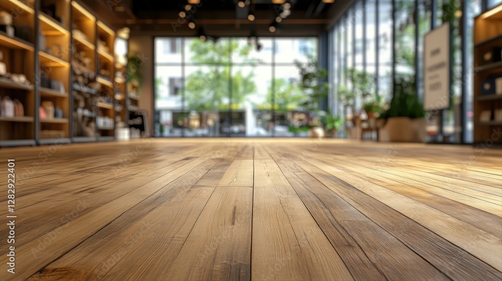 Poster warm and inviting wooden floor in a library creating a cozy space for reading and relaxation amidst 