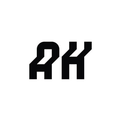 AH monogram logo design letter text name symbol monochrome logotype alphabet character simple logo
