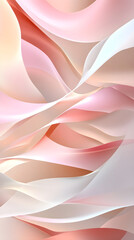 soft pink, champagne, and white color waves