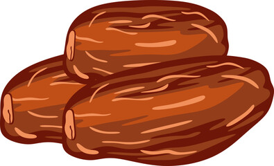 Dates Fruit Illustration