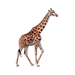 Fototapeta premium Giraffe isolated on white background