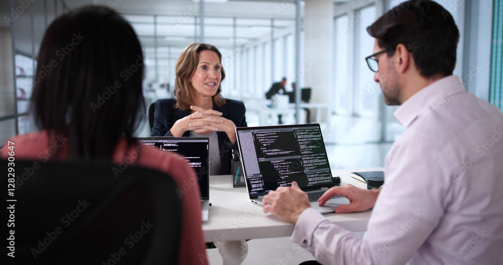 Poster innovative programmer leads diversity training