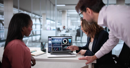 Diverse Team Analyzing Customer Data