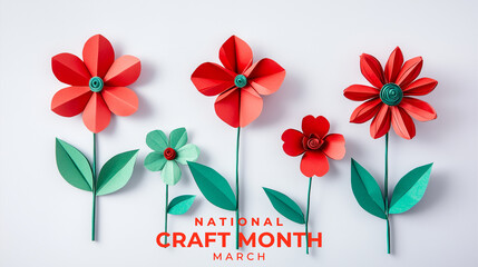 National Craft Month. Craft concept background.