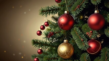 Fototapeta premium Christmas Tree with Decorations