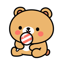 사탕먹는 곰돌이