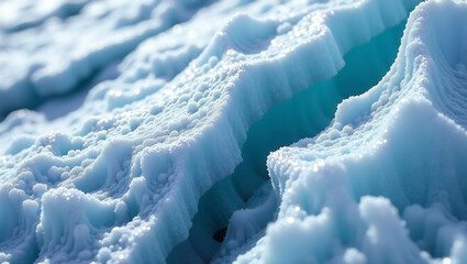 Glacial Echoes: Frost-Kissed Stone Tapestry