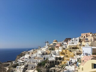 oia village in santorini island greece, architecture 