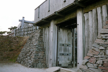 日本：荒砥城跡(戦国時代の山城)【城山史跡公園】長野県千曲市