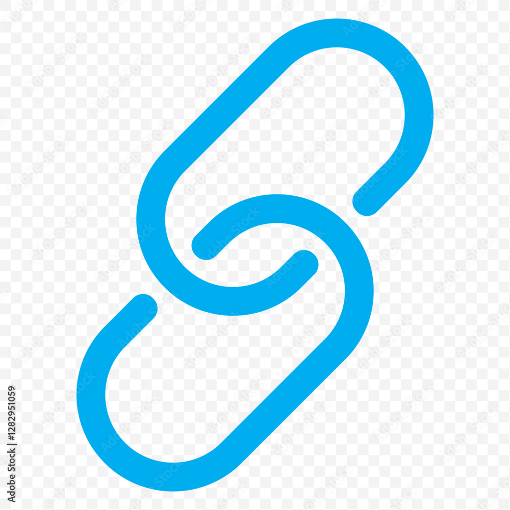 Poster internet url or webpage url link icons set. chain thick line icon, outline vector sign, linear simpl