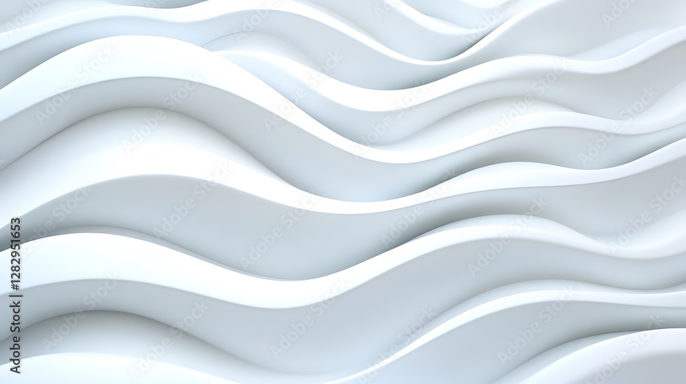 Poster whitish curving structures forming gentle waves across the background