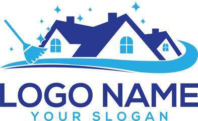 Illustration graphic vector of cleaning services concept logo design template