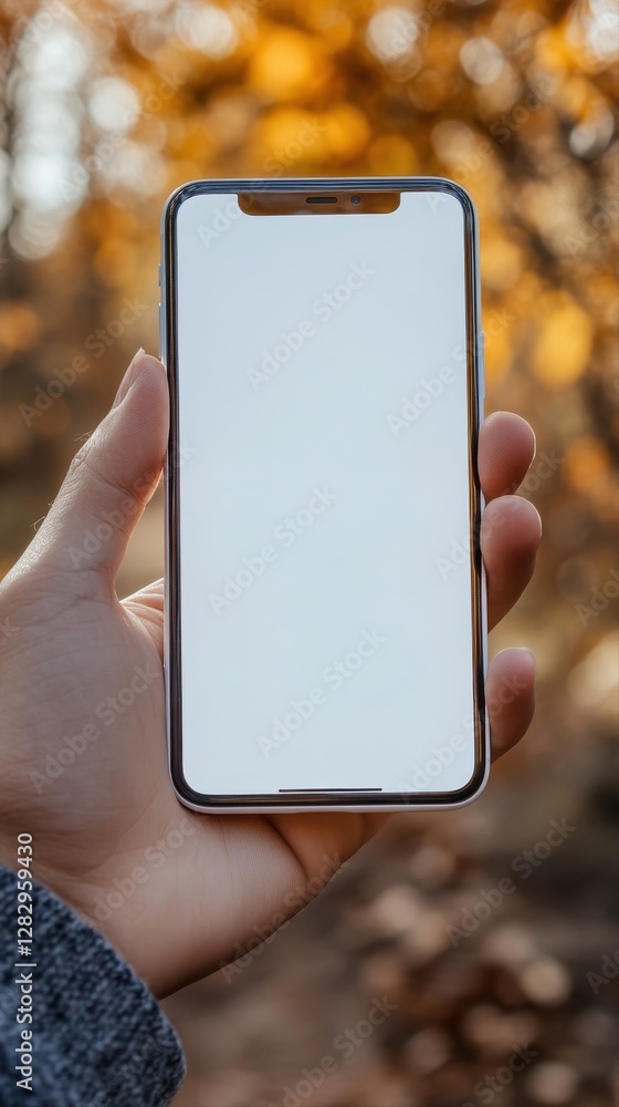 Poster a person holding a smartphone in an engaging manner while capturing a moment in a dynamic everyday s