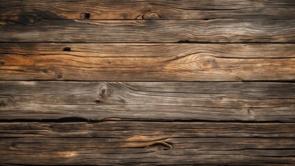 Fototapeta premium Wooden wall texture with natural grain patterns and color variations in aged planks rustic background