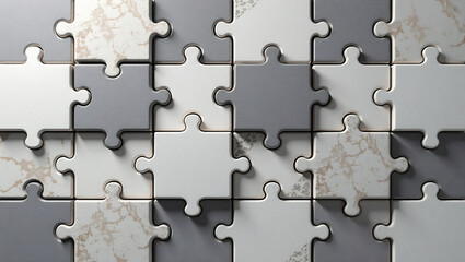Elegant Stone Puzzle: Seamless Grey Mosaic Tiling