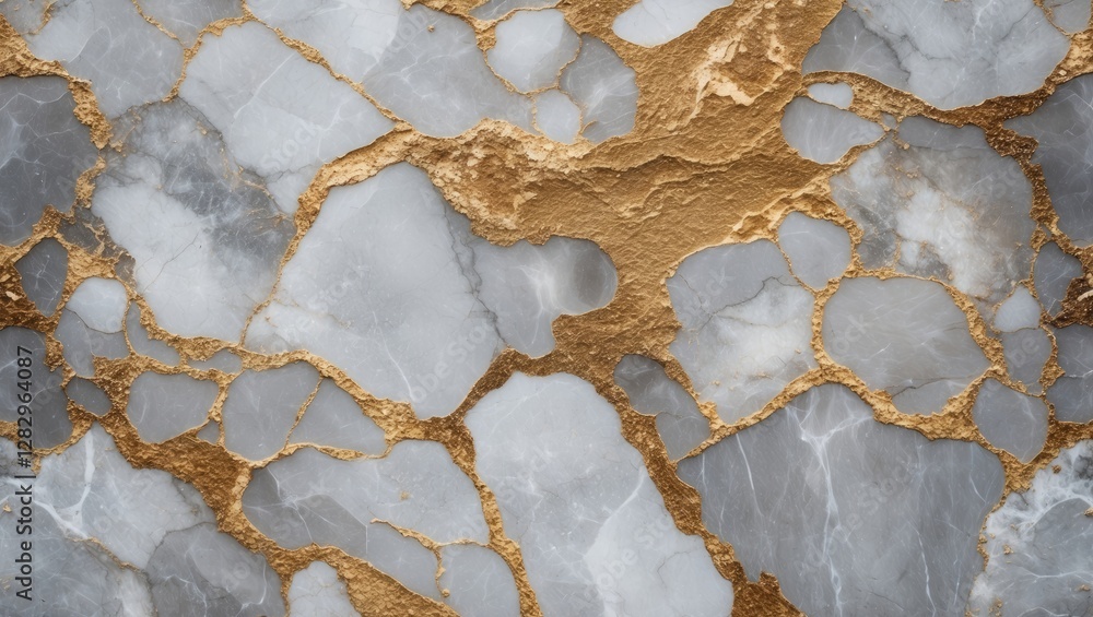 Poster gray and gold marble texture with abstract patterns suitable for backgrounds and surface designs