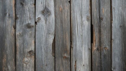 Obraz premium Textured weathered wooden planks background with uneven surfaces and natural imperfections in gray tones