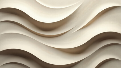 Obraz premium Canyon Carvings: Layered Sandstone with Sculptural Wave Motifs
