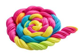 colorful lollipop isolated on white