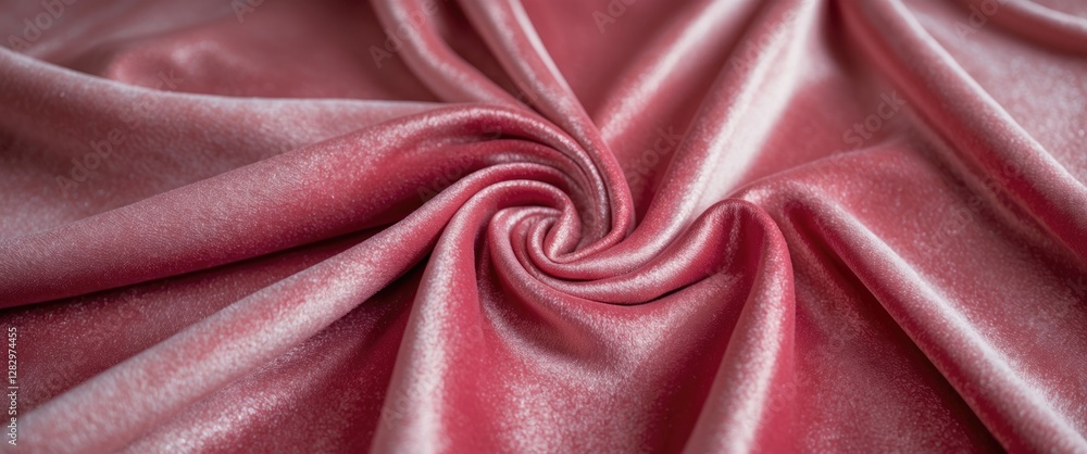 Poster pink satin fabric texture with spiral pattern showcasing soft and shiny surface detail ideal for tex
