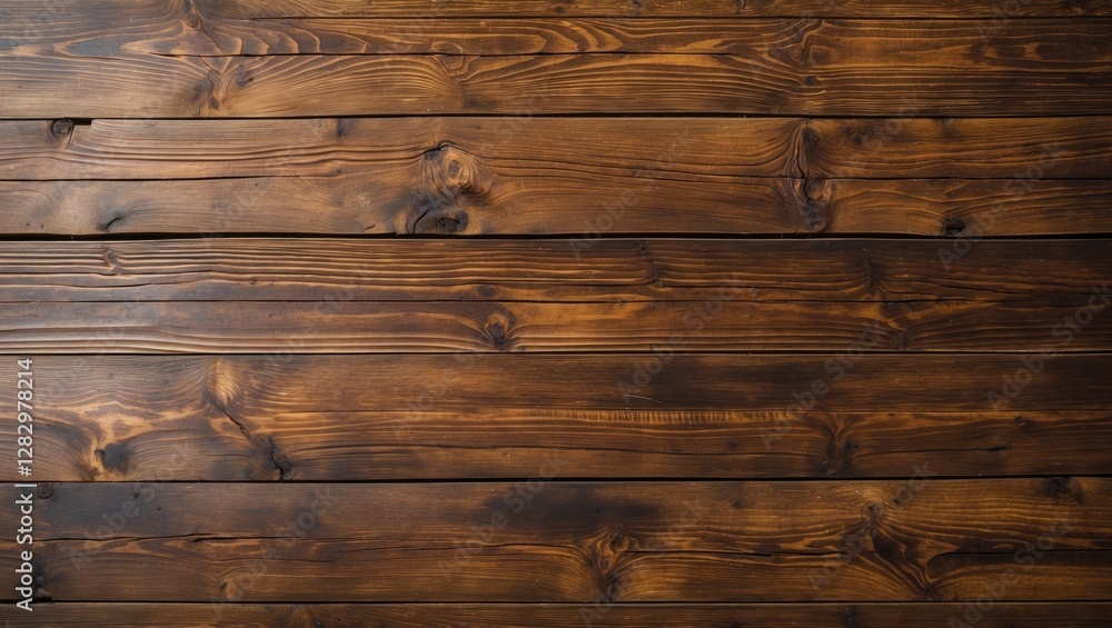 Poster wooden texture background with dark stained planks arranged horizontally pattern natural rustic desi