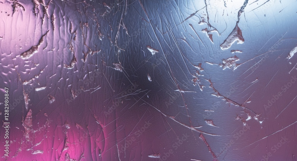 Aufkleber abstract metallic texture with scratches and color gradients in shades of purple and blue. suitable 
