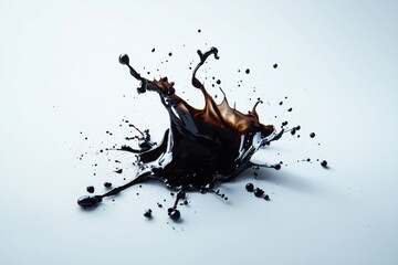 A futuristic metallic ink spill with high-contrast shimmer effects.