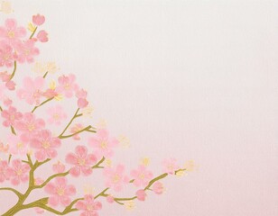 春うらら（和柄、和風イメージの背景素材）