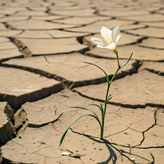 Resilience: Flower Blooming in Drought