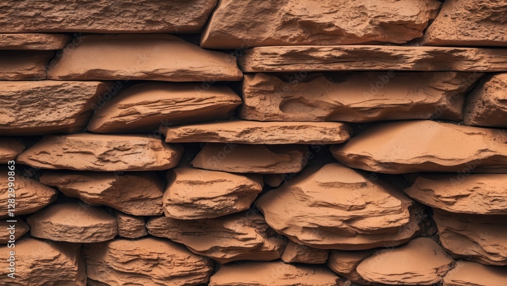 Poster textured brown sandstone background with layered rocks creating a natural abstract design ideal for 