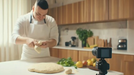 Baking homemade bread kitchen food preparation modern setting close-up culinary skills for beginners
