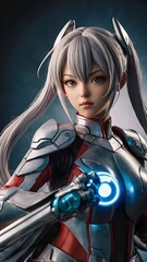 girl with motorcycle helmet