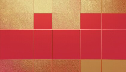 Fototapeta premium 和柄、和風イメージの背景素材（朱色、金）