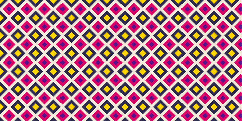 Bold Diamond Symmetry with Vivid Contrast