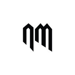 AM monogram logo design letter text name symbol monochrome logotype alphabet character simple logo