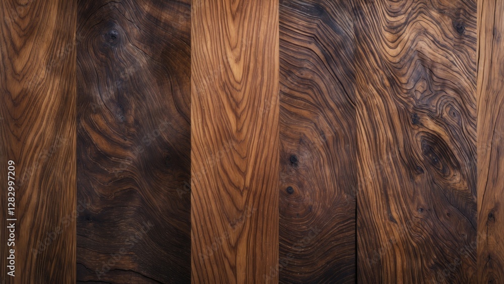 Poster natural wooden planks background with rich textures and patterns showcasing varying shades of brown 