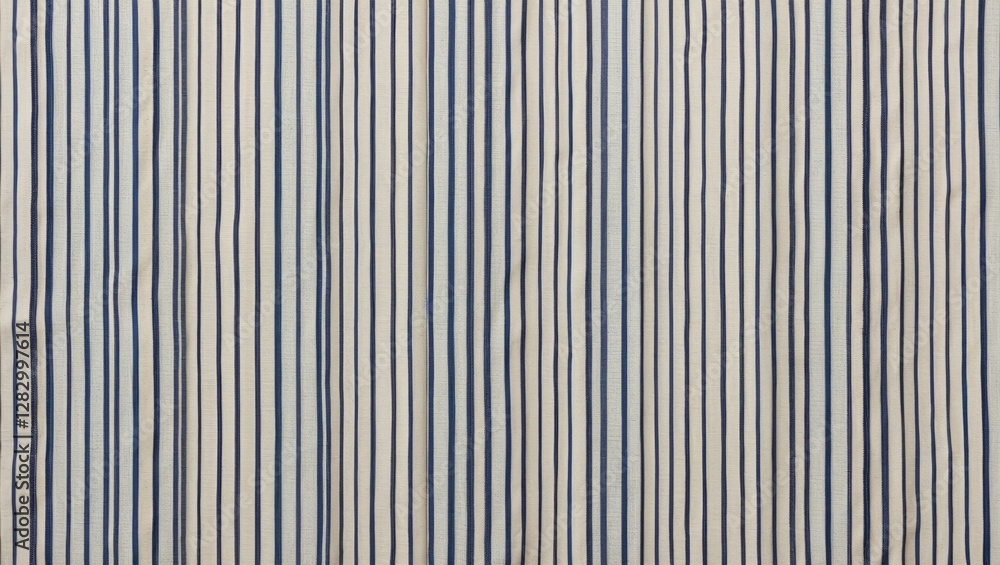 Poster blue and white striped fabric texture background for design and textile applications