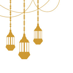 Obraz premium Islamic Lantern Corner