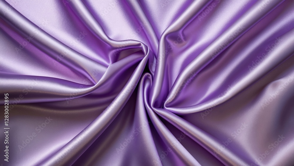 Poster Purple silk fabric texture with soft sheen and smooth draping patterns suitable for textile design and fashion applications