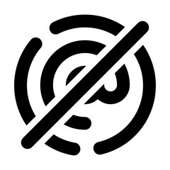 At Off Broken Line Icon Vector