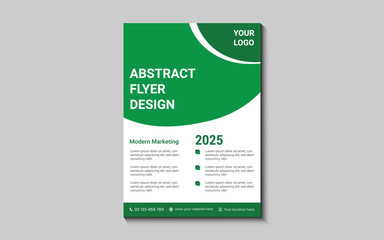 Modern Abstract business flyer design template