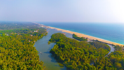 Aerial Drone Capture of Poovar Island&rsquo;s Coastal Beauty
