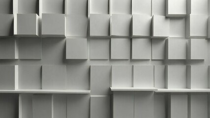 abstract white cubic background