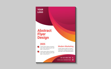 Modern Abstract business flyer design template