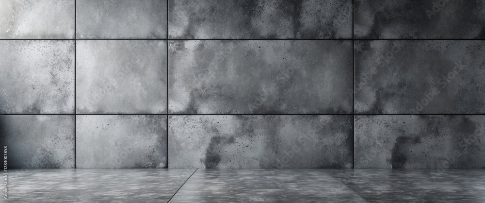 Poster textured gray concrete wall background with empty space ideal for advertising or promotional text pl