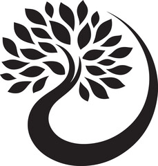 vector tree silhouette