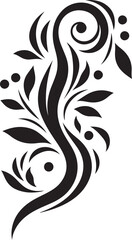 floral design silhouette