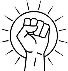 Symbol of Human Rights, Equality, and Anti-Discrimination Movement, Vector illustration