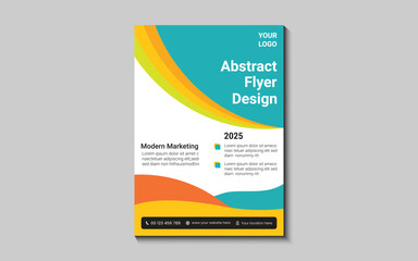 Modern Abstract business flyer design template