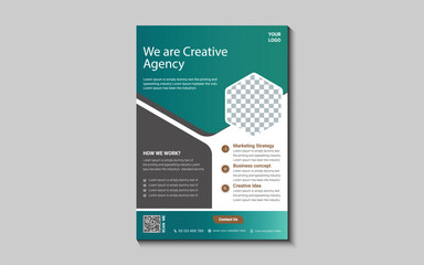 Corporate business flyer design template